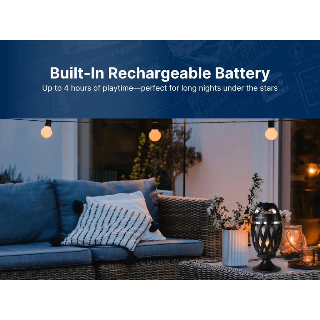 Emerson Outdoor Flame Light Bluetooth Speaker