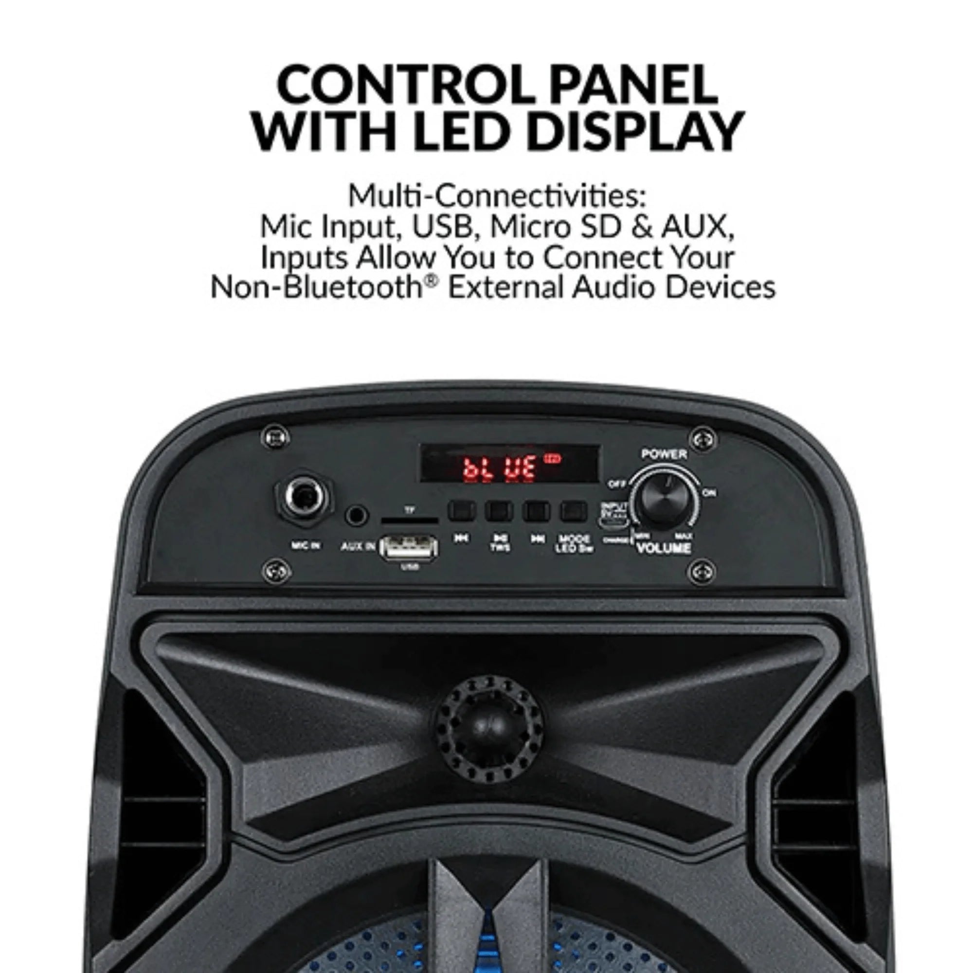 IQ Sound 8-Inch Portable Bluetooth TWS Speaker