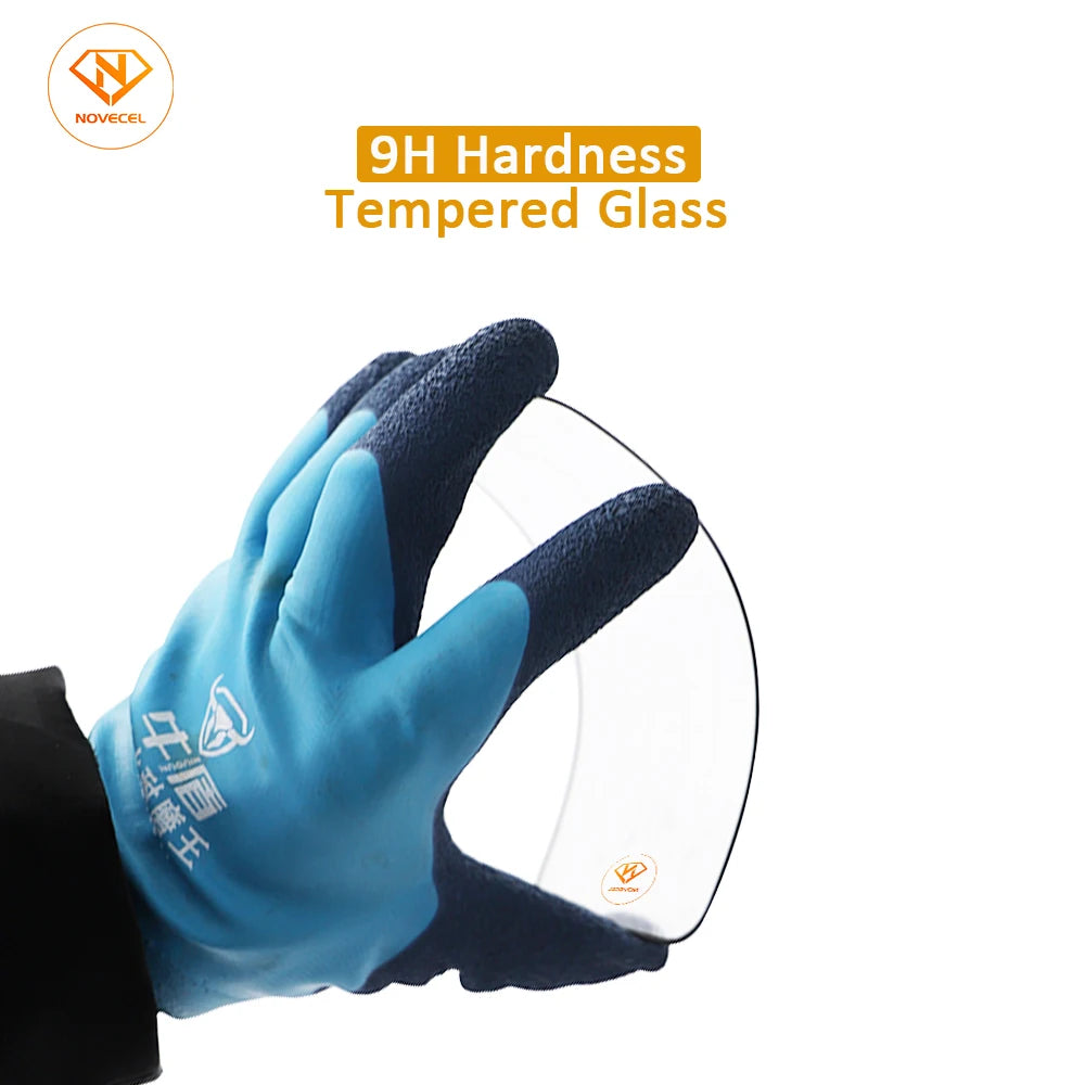 Novecel 10pc New 17Pro max Front Screen Outer Glass+OCA For iPhone 16 11 12 13 14 15 Plus Pro Max LCD External Lens Replacement