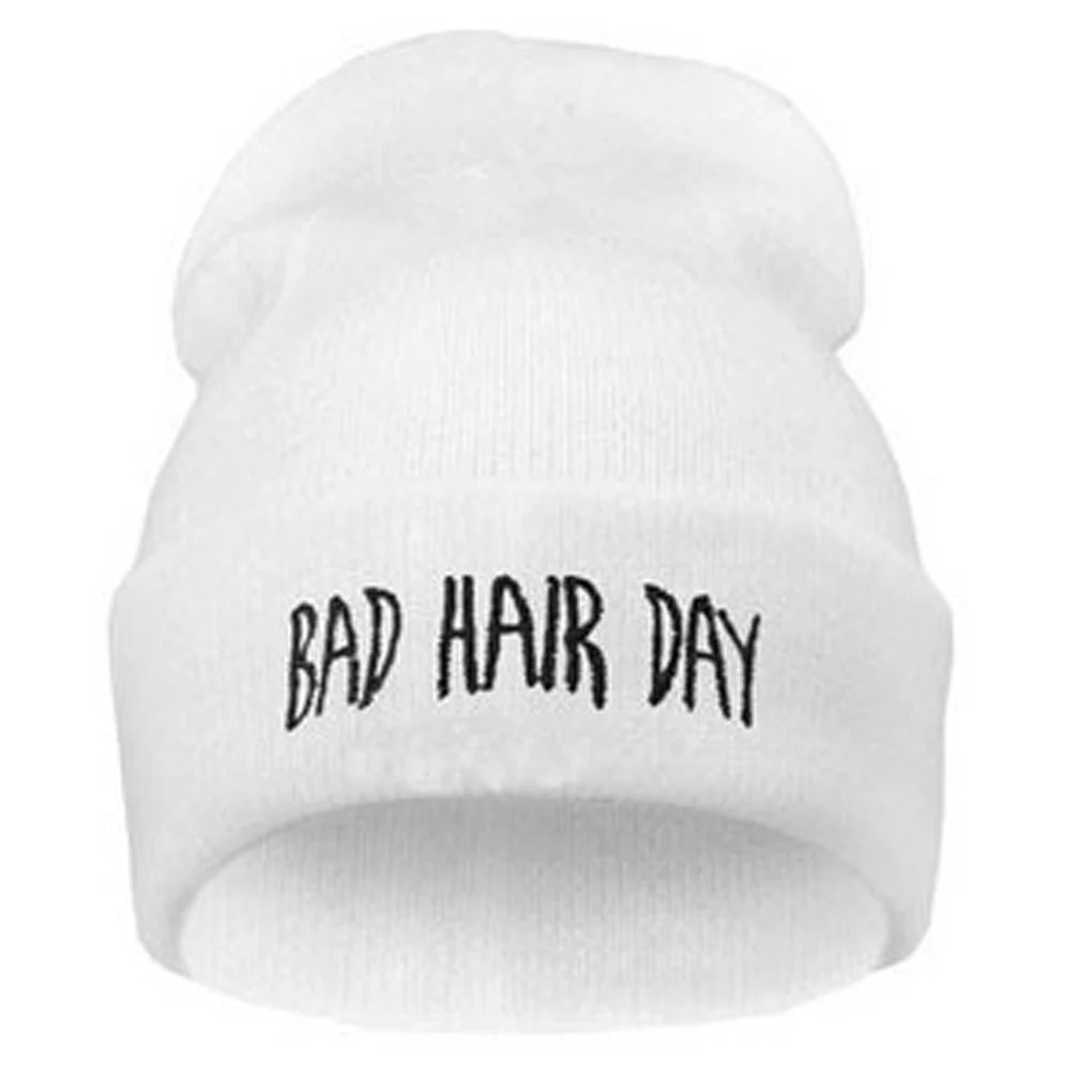 New Fashion Unisex Women Mens Winter Bad Hair Day Snap Back Beanies Hat Knit Hip Hop Sport Warm Ski Cap