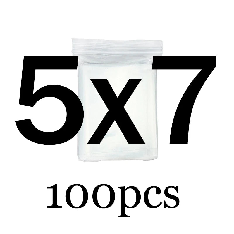 Transparent  Ziplock Zip Zipped Lock Food Package Storage bag Clear Thick Small Jewelry packing Plastic Reclosable Poly Zip bags