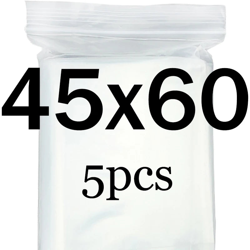 Transparent  Ziplock Zip Zipped Lock Food Package Storage bag Clear Thick Small Jewelry packing Plastic Reclosable Poly Zip bags