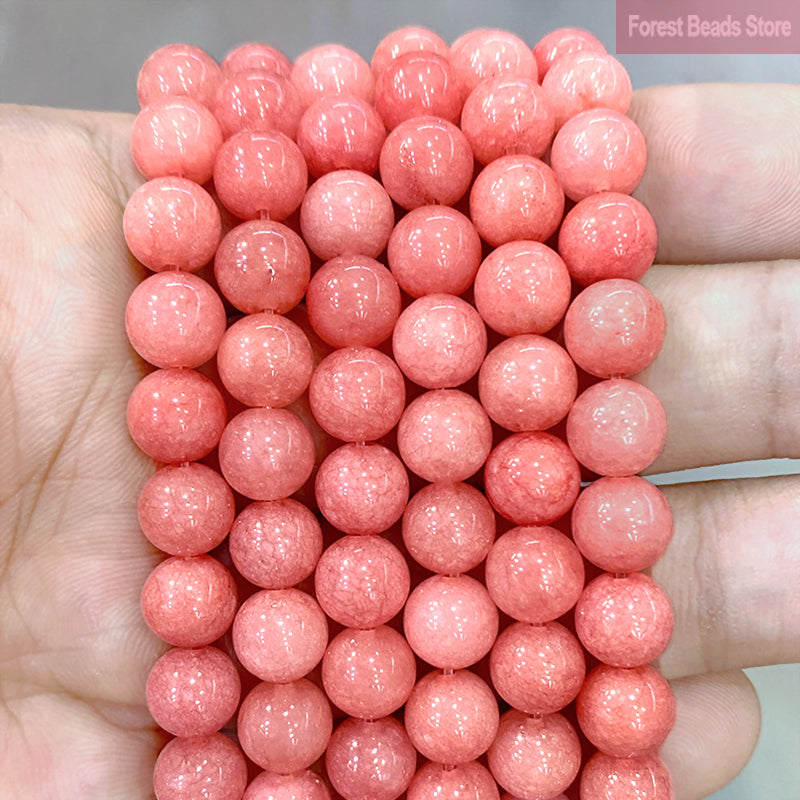 Smooth Yellow Chalcedony Natural Stone Round Beads for Jewelry Making Diy Bracelet Necklace Ear Studs 15" Strand 6 8 10 12MM