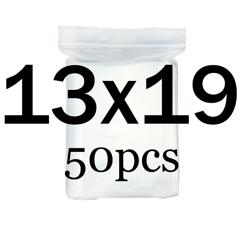 Transparent  Ziplock Zip Zipped Lock Food Package Storage bag Clear Thick Small Jewelry packing Plastic Reclosable Poly Zip bags