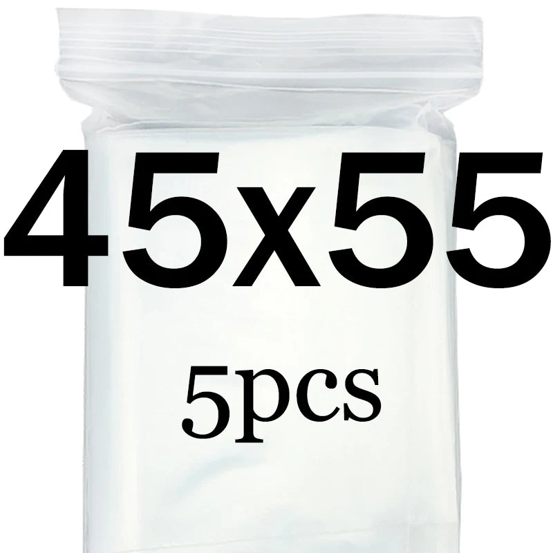 Transparent  Ziplock Zip Zipped Lock Food Package Storage bag Clear Thick Small Jewelry packing Plastic Reclosable Poly Zip bags