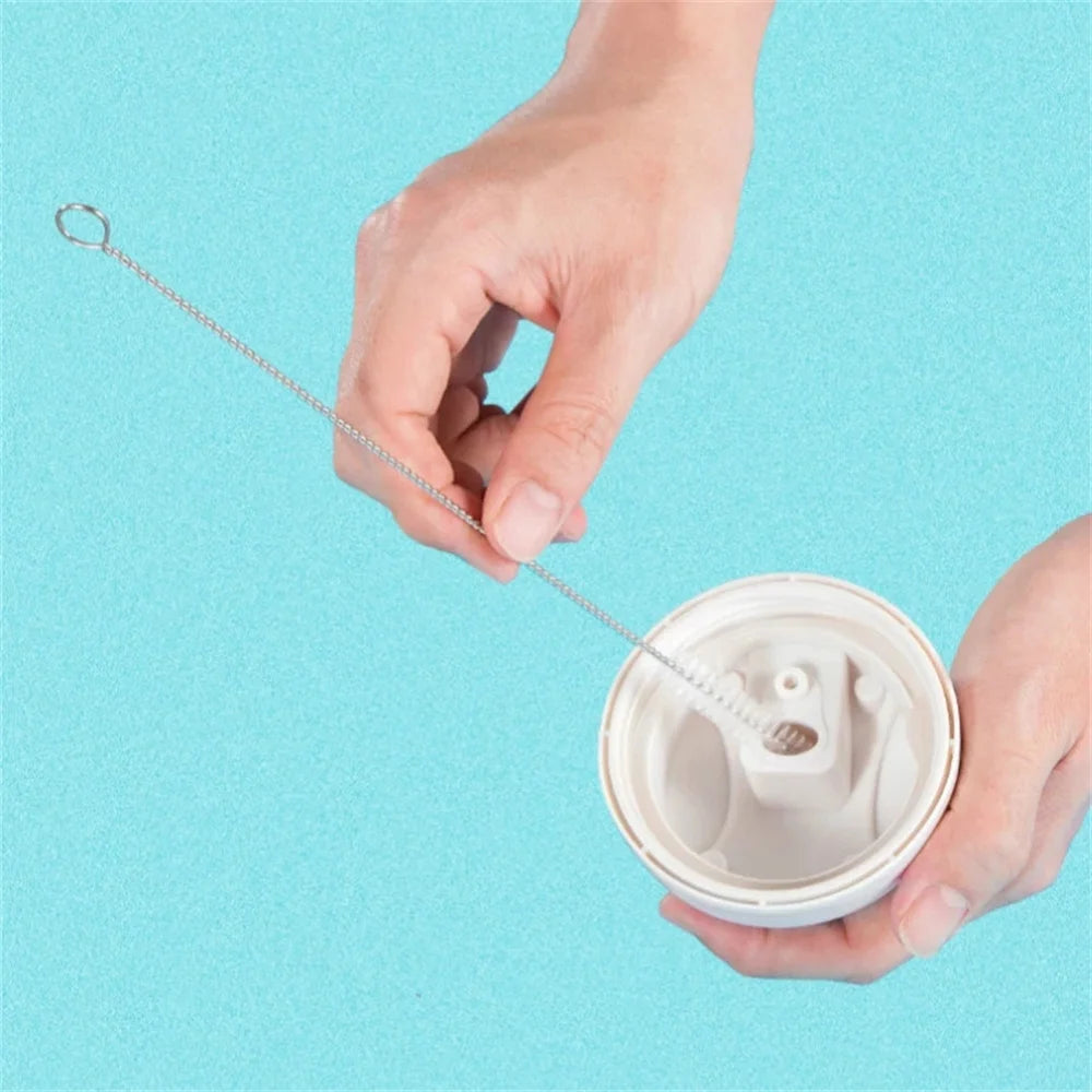 1/5/10pcs Fine Pipette Tank Pipe Brush Bottle Suction Tube Glass Tube Spiral Soft Hair Straw Cleaning Brushes Tools Wholesale