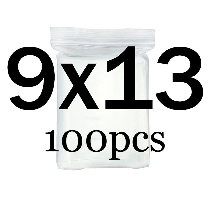 Transparent  Ziplock Zip Zipped Lock Food Package Storage bag Clear Thick Small Jewelry packing Plastic Reclosable Poly Zip bags