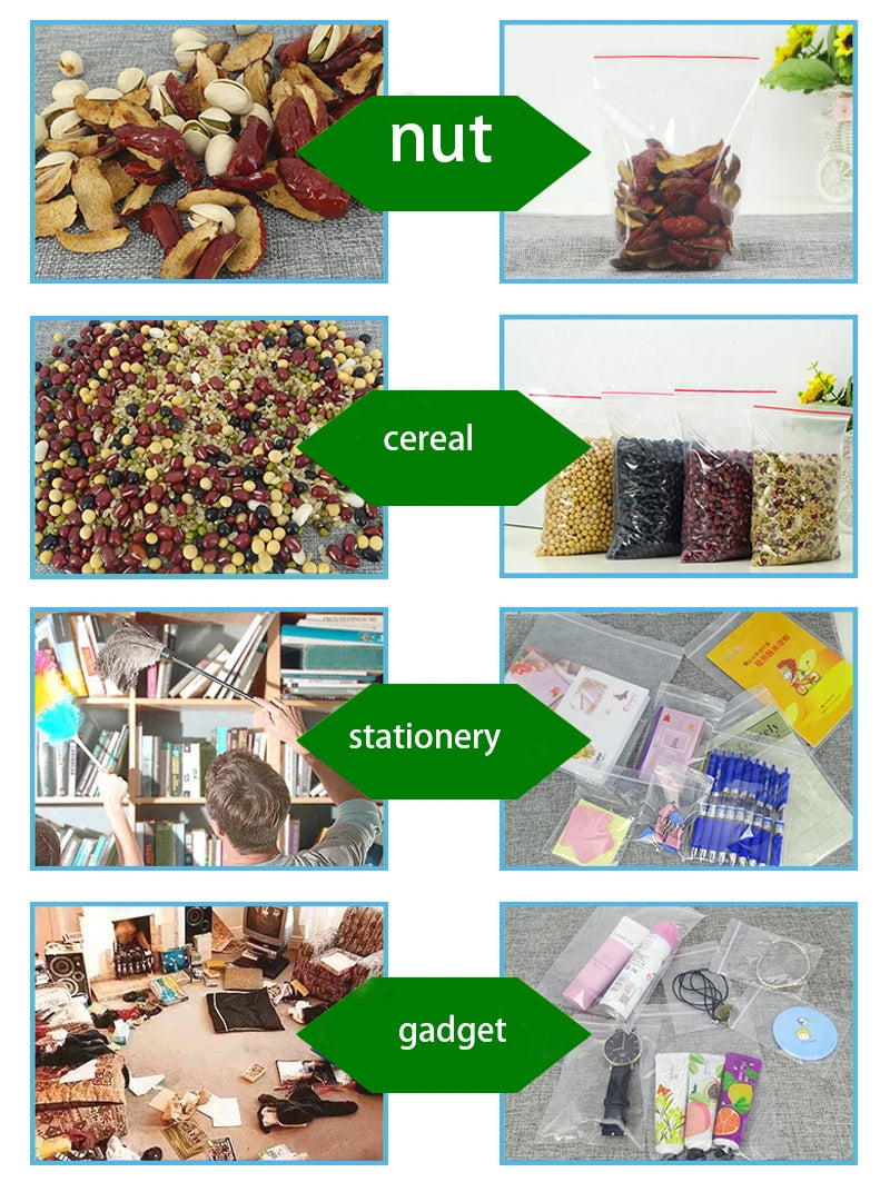 Thick Clear Zip Lock Ziplock Bags Food Package Storage Bag Zipper Plastic Small Jewelry Reclosable Zip Bags Thickness 0.12mm