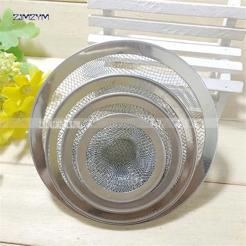 1pc Filter drain stainless steel wash basin water leak net drain kitchen sink accessories filters mesh sink 5.3cm/7.2cm/9cm/11cm