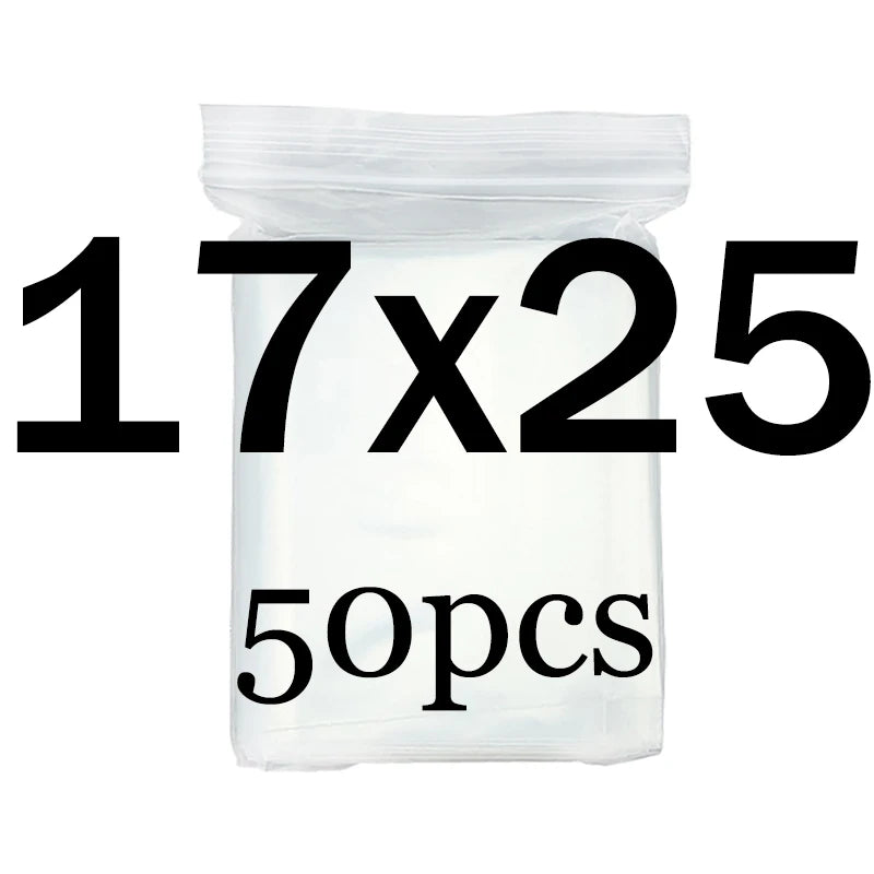 Transparent  Ziplock Zip Zipped Lock Food Package Storage bag Clear Thick Small Jewelry packing Plastic Reclosable Poly Zip bags