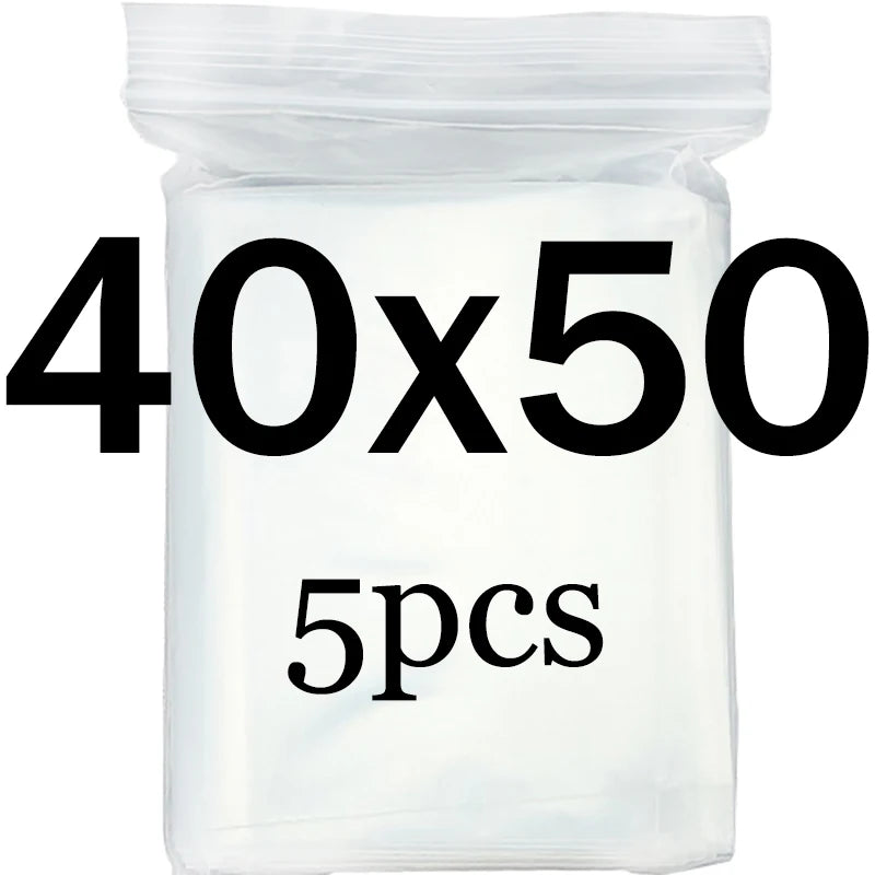 Transparent  Ziplock Zip Zipped Lock Food Package Storage bag Clear Thick Small Jewelry packing Plastic Reclosable Poly Zip bags