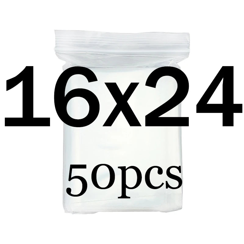 Transparent  Ziplock Zip Zipped Lock Food Package Storage bag Clear Thick Small Jewelry packing Plastic Reclosable Poly Zip bags