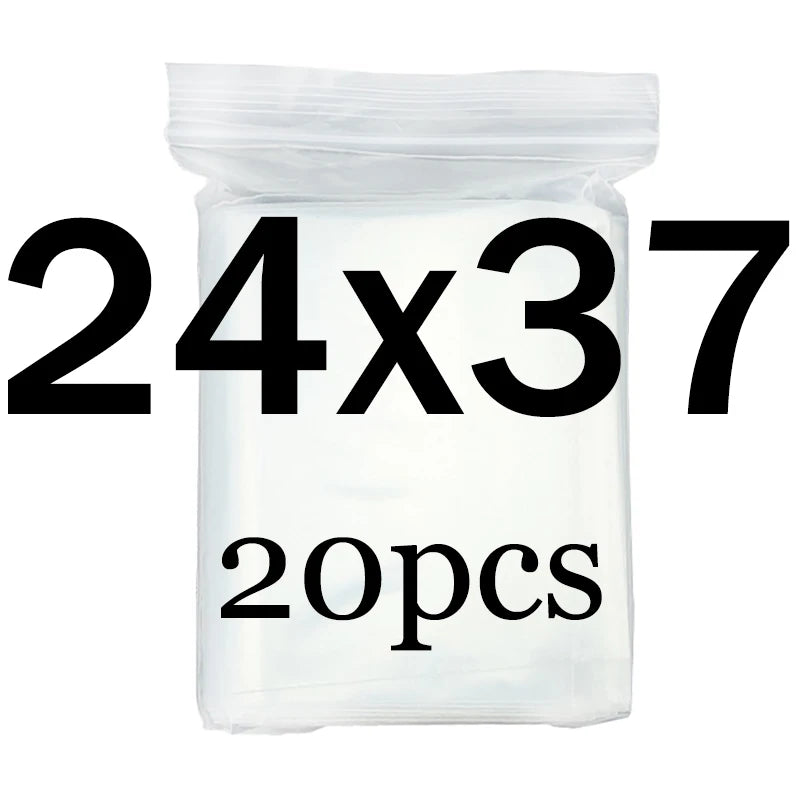 Transparent  Ziplock Zip Zipped Lock Food Package Storage bag Clear Thick Small Jewelry packing Plastic Reclosable Poly Zip bags