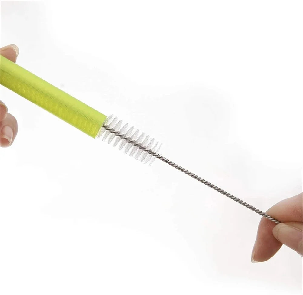 1/5/10pcs Fine Pipette Tank Pipe Brush Bottle Suction Tube Glass Tube Spiral Soft Hair Straw Cleaning Brushes Tools Wholesale