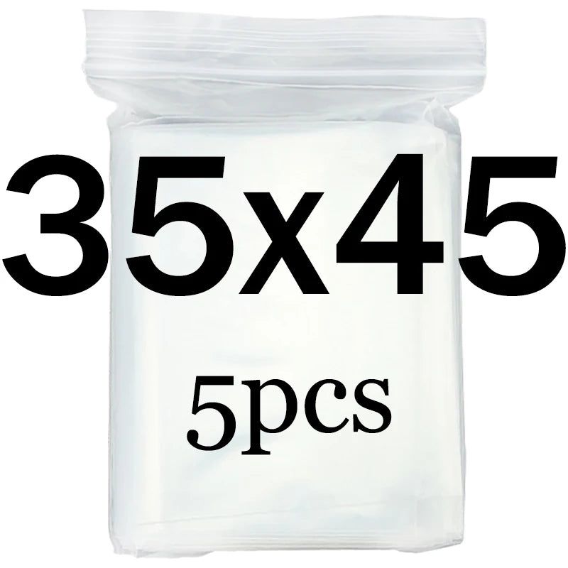 Transparent  Ziplock Zip Zipped Lock Food Package Storage bag Clear Thick Small Jewelry packing Plastic Reclosable Poly Zip bags