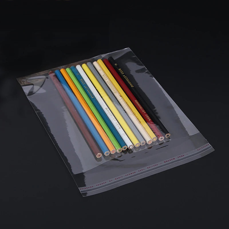 Thick Clear Self adhesive Cellophane packing Bags Transparent Small Self Sealing Plastic Package storage bag Resealable poly Bag