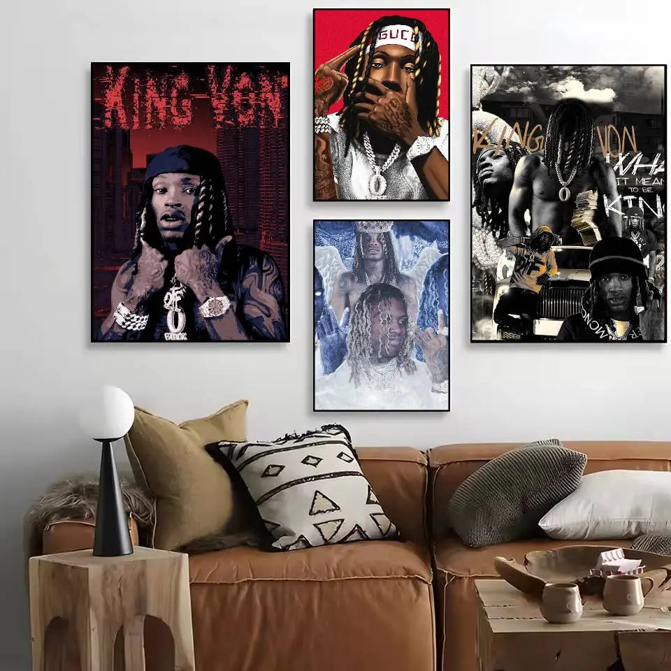 K-King Rapper Von Poster HD Art Sticky Wall Waterproof Home Living Room Bedroom Bar Aesthetic Decoration