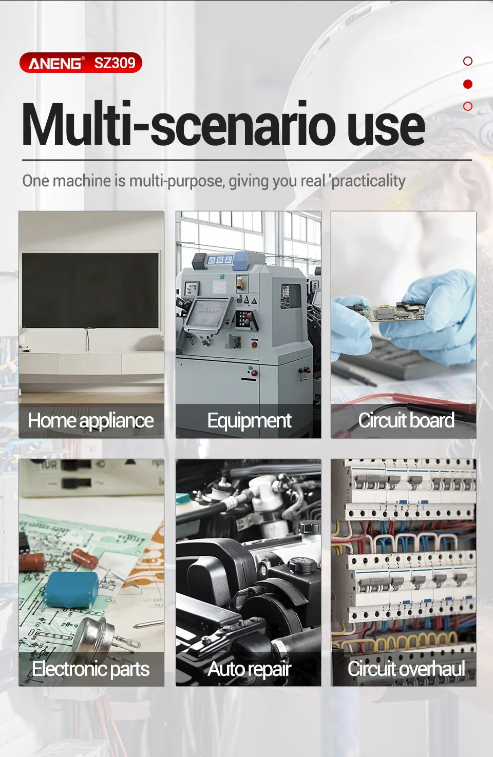 ANENG SZ309 Multimeter 1999 Count Professional High Precision Digital Multimetro Easy To Cary Small Size AC/DC Voltage Meter