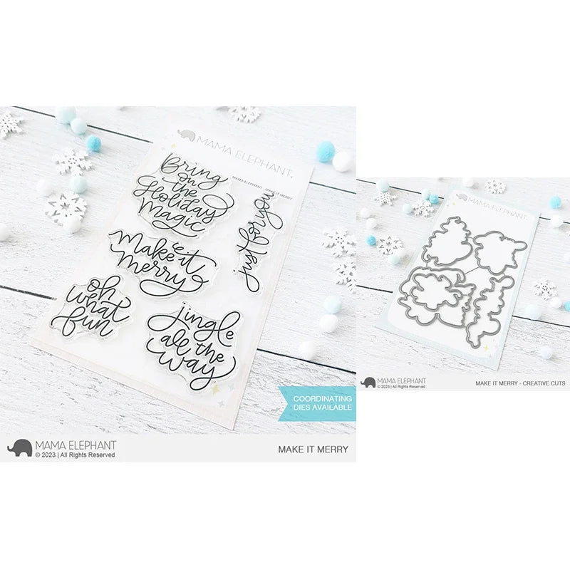 2023 Christmas Metal Cutting Dies diy Scrapbooking Photo Album Decorative Embossing Paper Card Crafts Die