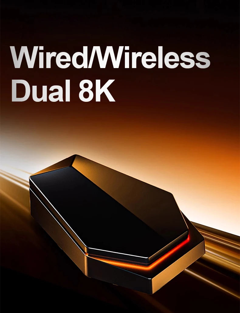 ATK Dragonfly A9 Ultra Wireless E-sports Gaming Mouse Ultra-lightweight Tri-mode Dual 8K Ergonomic Mice A9 Plus PAW3395/3950