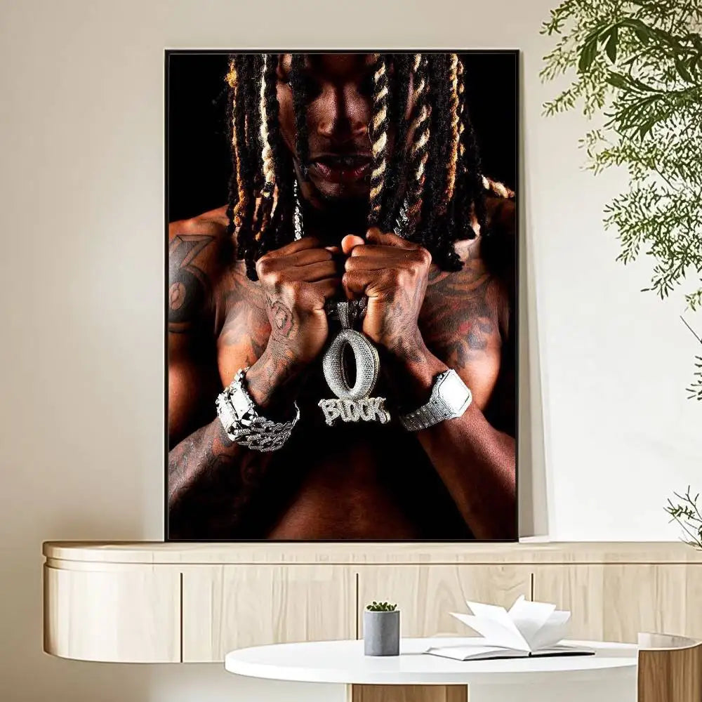 K-King Rapper Von Poster HD Art Sticky Wall Waterproof Home Living Room Bedroom Bar Aesthetic Decoration