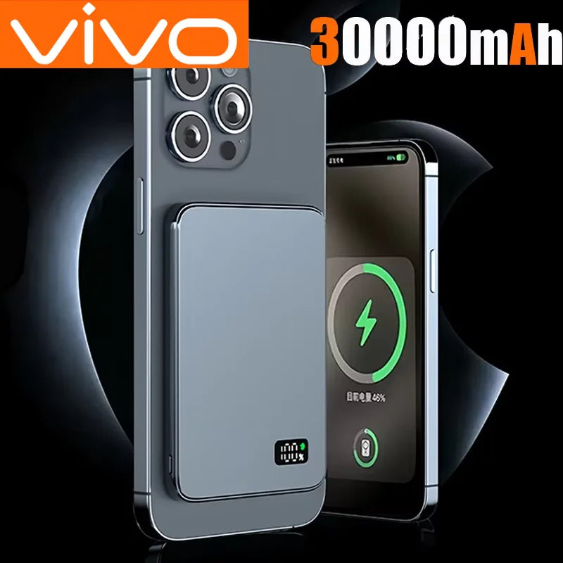 VIVO 50000mAh CCC Certification Thin Power Bank Ultra For MagSafe Magnetic Wireless Fast Charging Portable Battery Display