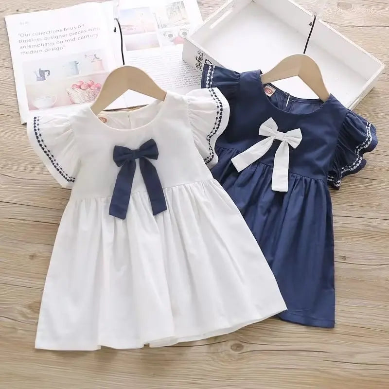2023 New  Summer Baby Kids Mesh LacePrincess Dress Vestidos For Girl Party Dress Baby Net Yarn Clothes KidsOutfits  2-9T