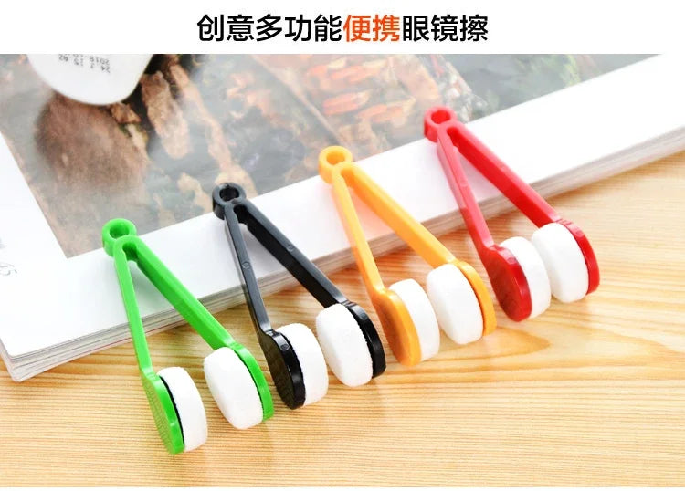 Multi-functional Portable Glasses Wipe Creative Glasses Clean Wipe Superfine Fiber Decontamination Without Trace Dust Brush