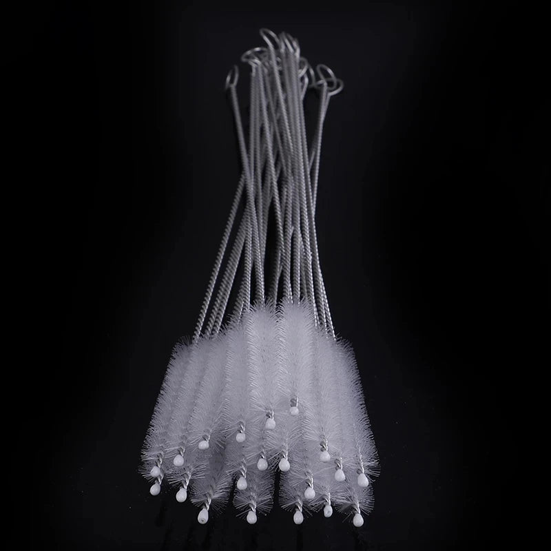 1/5/10pcs Fine Pipette Tank Pipe Brush Bottle Suction Tube Glass Tube Spiral Soft Hair Straw Cleaning Brushes Tools Wholesale