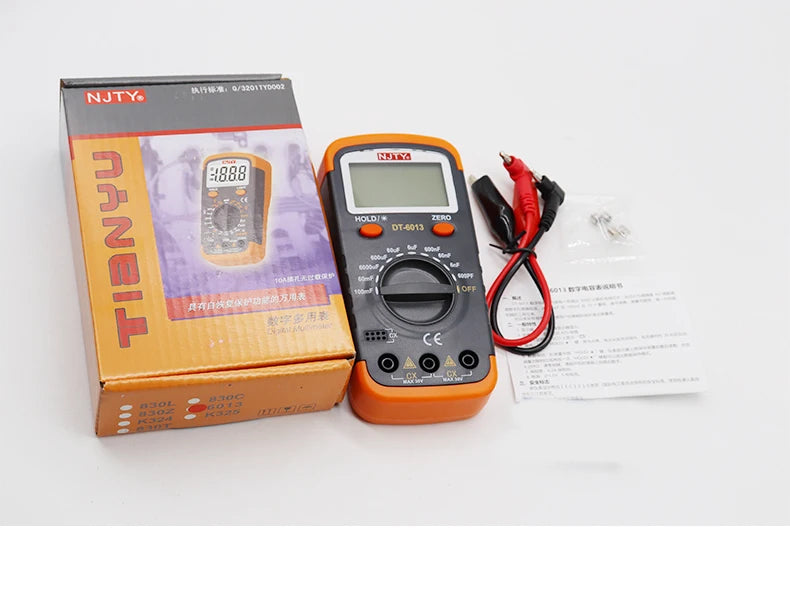 Professional Digital Capacimeter 6000 counts Capacitor Capacity Meter Lcr Tester 100000uF Capacitor High Precision Multimeter