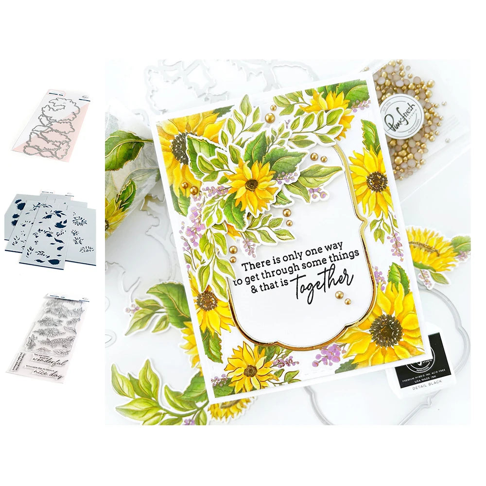 Diy Spring Botanicals Floral Print Chain Grid Coverplate Hot Foil Metal Dies stamps Butterflies Stencils Paper Card Drawing mold
