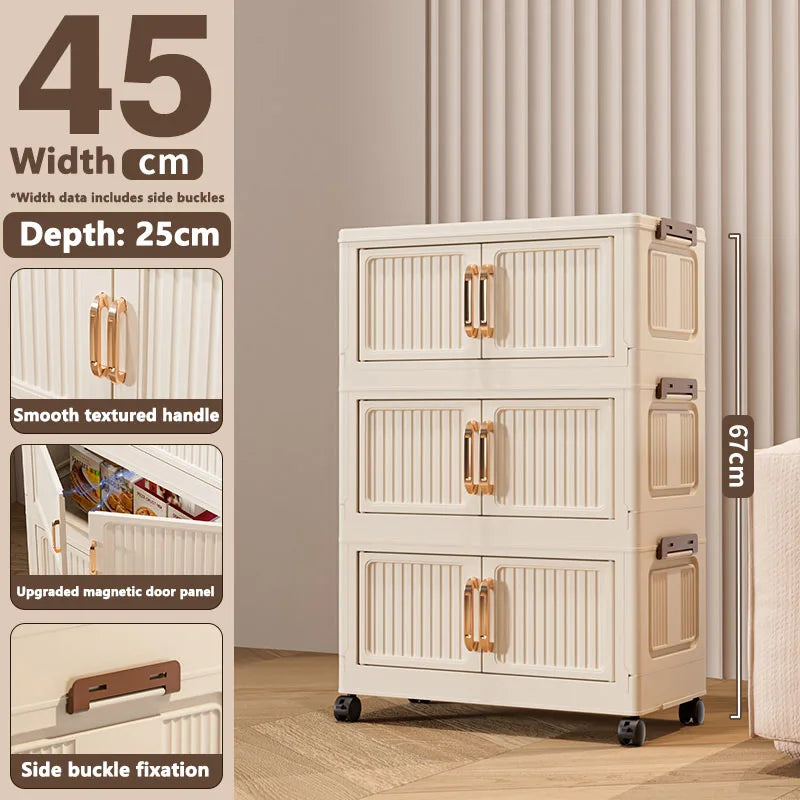 Storage Cabinet Installation Free Storage Cabinet Baby and Kidsren's Clothing Storage Box Snack Plastic Foldableing Storage Cabinet Folding Storage Cabinet Organizer