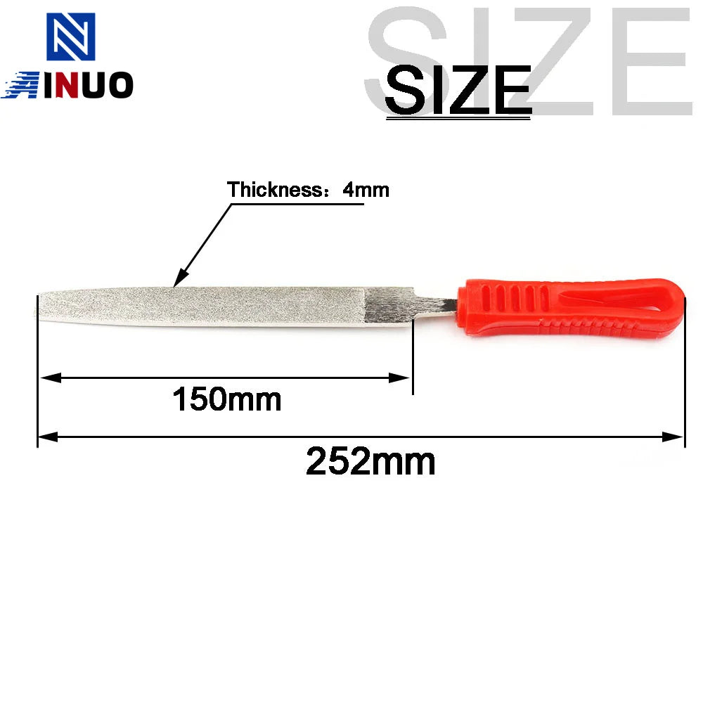 1pc/4Pcs 6inch Diamond Needle File Set for Jewelry Metal Wood Ceramic Glass Stone Craft Sharping Working Hand Carving Tool