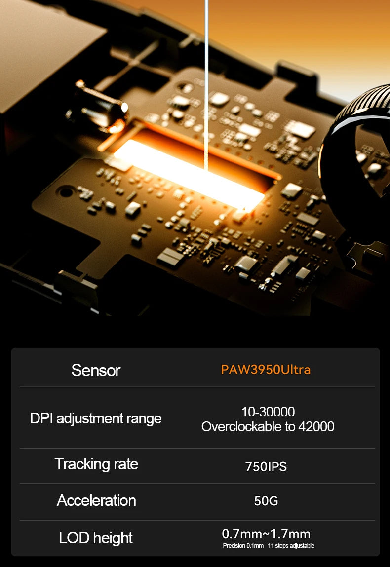 ATK Dragonfly A9 Ultra Wireless E-sports Gaming Mouse Ultra-lightweight Tri-mode Dual 8K Ergonomic Mice A9 Plus PAW3395/3950