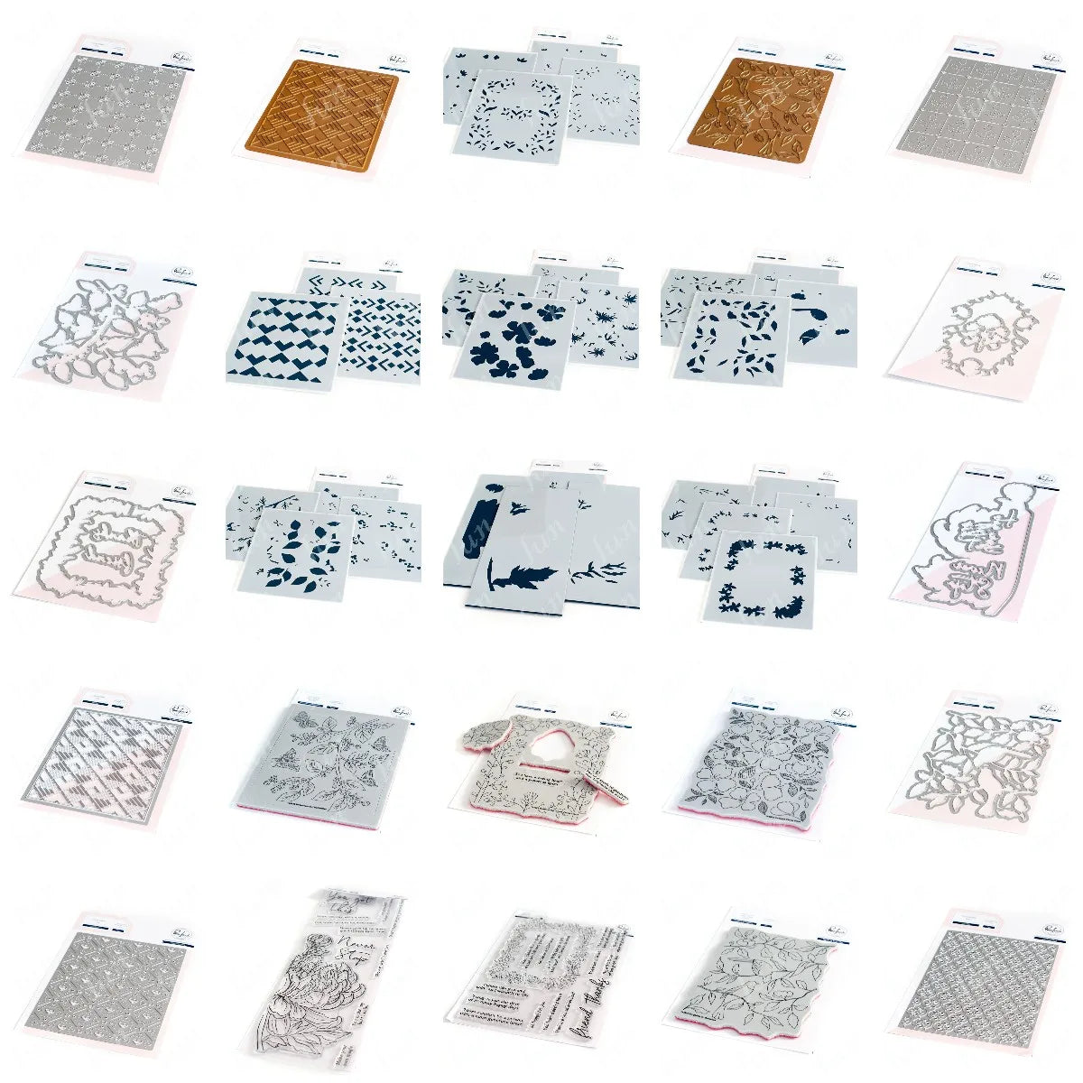 Diy Spring Botanicals Floral Print Chain Grid Coverplate Hot Foil Metal Dies stamps Butterflies Stencils Paper Card Drawing mold