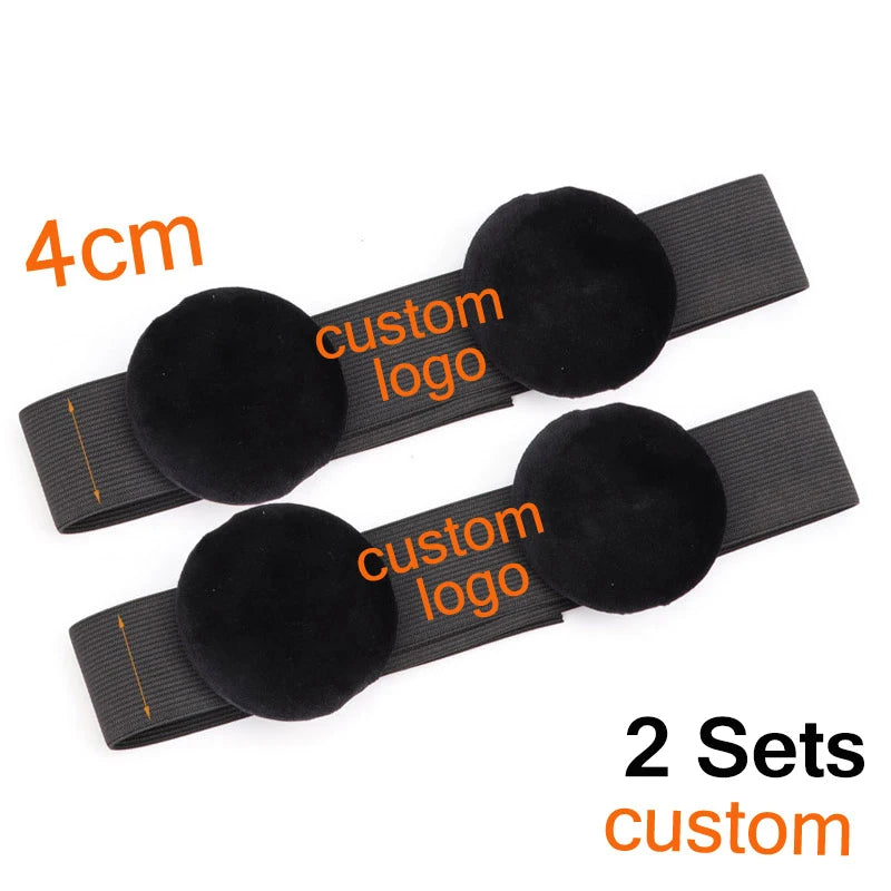 Edge Melt Band With Ear Protector For Lace Wigs 3Pcs Elastic Band With Logo Personalized For Laying Lace Edge Slayer Hair Band