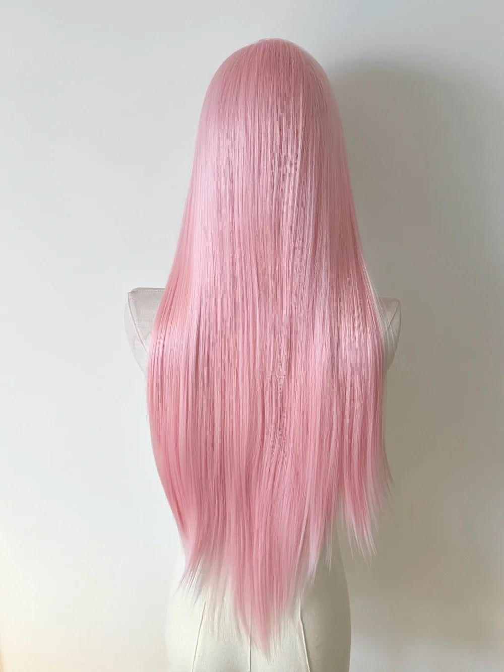 Light Pink Wig for Women 13x4 Lace Front Wig 26inch Long Straight Synthetic Wigs Soft Natural Heat-resistant Fiber Cosplay Wig