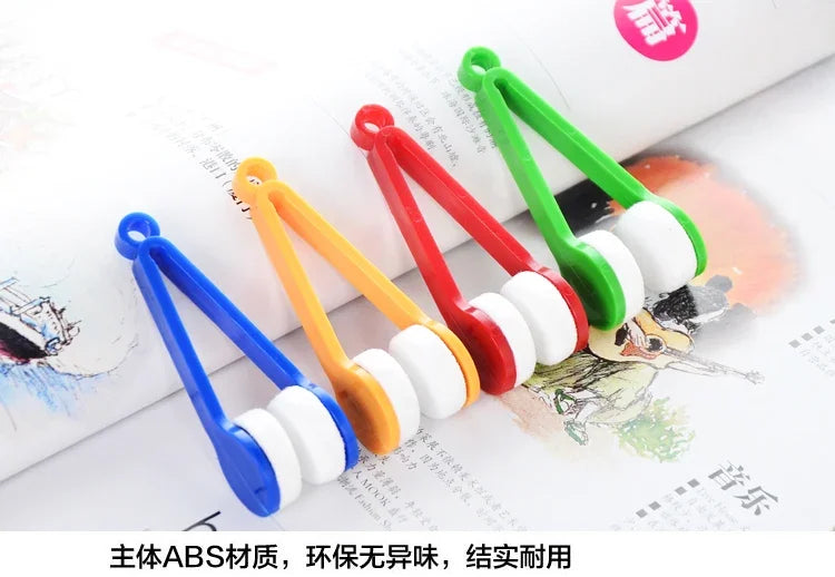 Multi-functional Portable Glasses Wipe Creative Glasses Clean Wipe Superfine Fiber Decontamination Without Trace Dust Brush