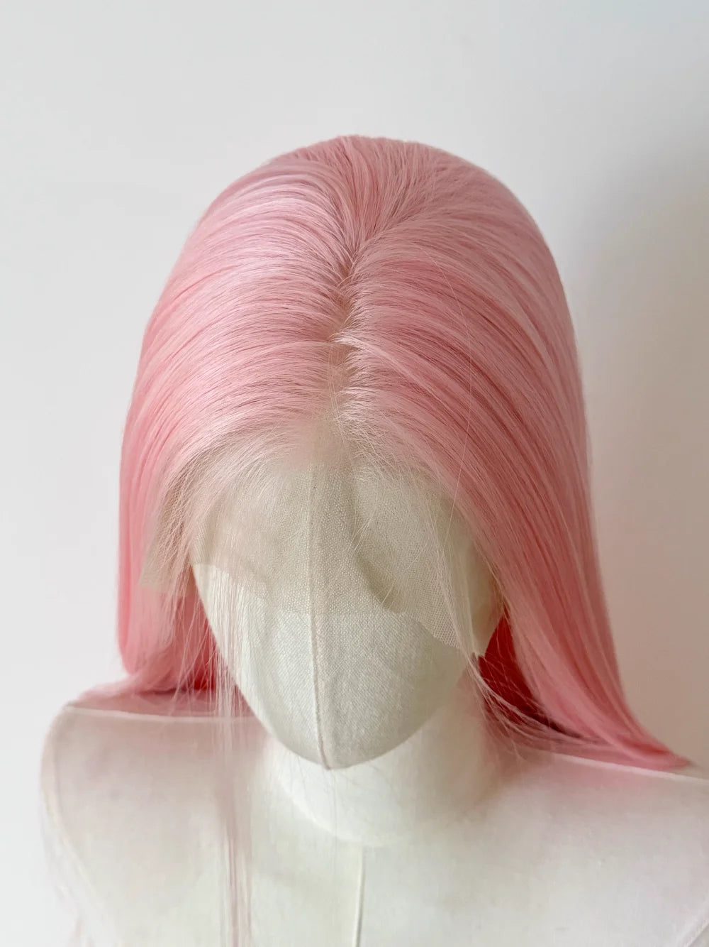 Light Pink Wig for Women 13x4 Lace Front Wig 26inch Long Straight Synthetic Wigs Soft Natural Heat-resistant Fiber Cosplay Wig
