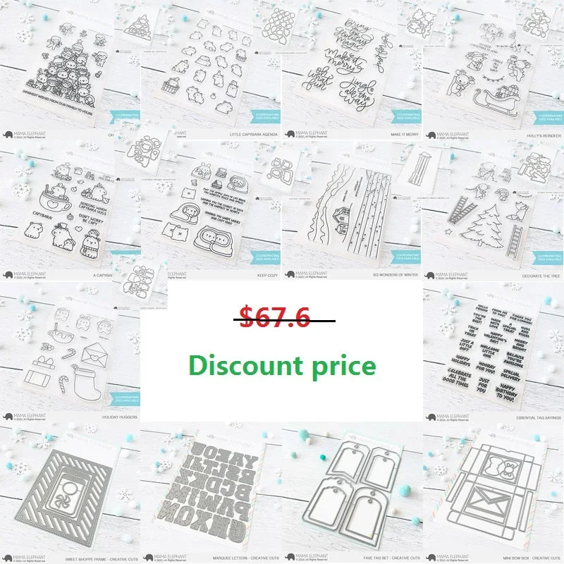 2023 Christmas Metal Cutting Dies diy Scrapbooking Photo Album Decorative Embossing Paper Card Crafts Die