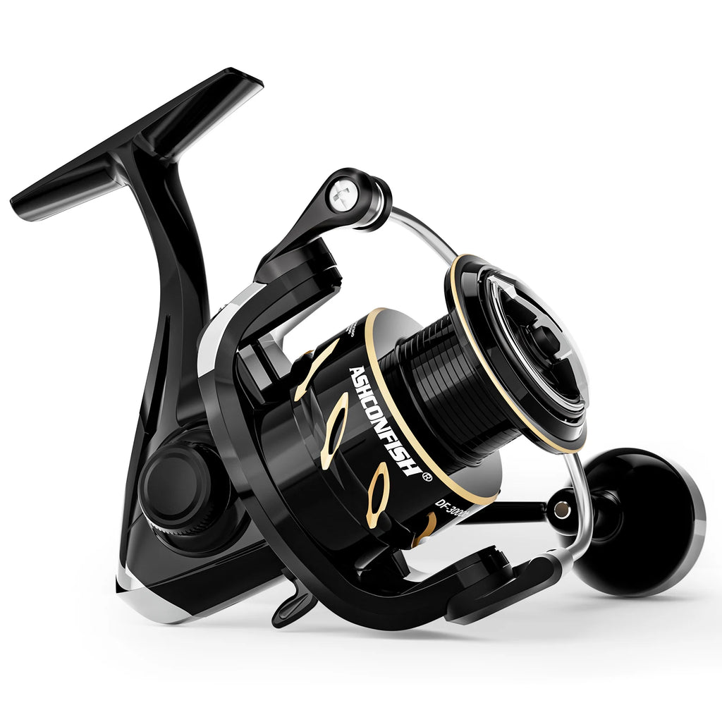 Spinning Fishing Reel for Freshwater Saltwater Fishing  Anti-Reverse with ultra smooth Max Drag 17.6LBS CNC Aluminum Spool 5.2:1