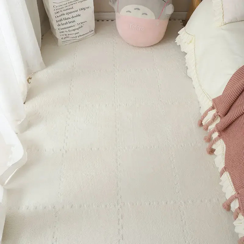 30*30CM Soft Plush Kids Carpet Baby Play Mat 10PCS Puzzle Carpet Warm Playmat Interlocking Exercise Tiles Foam Children's Mat