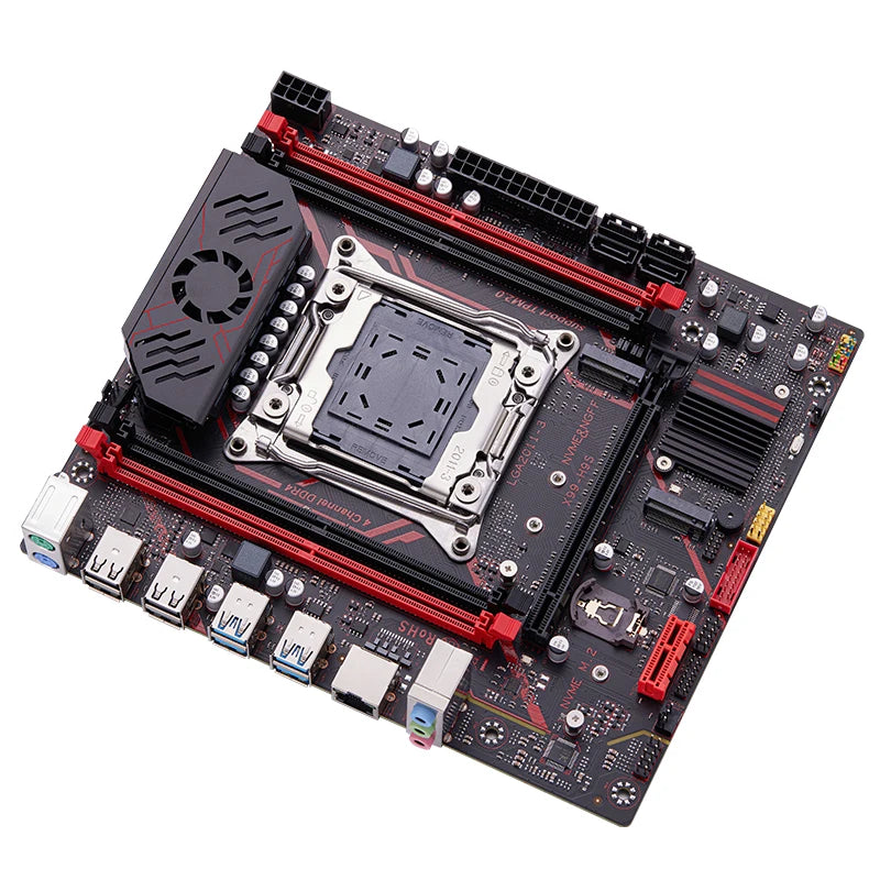 QIYIDA X99 motherboard TPM 2.0Interface LGA 2011 3 with NVME NGFF M.2 Support 4 channels X99 C612chip DDR4 Memory SATA3.0 USB3.0