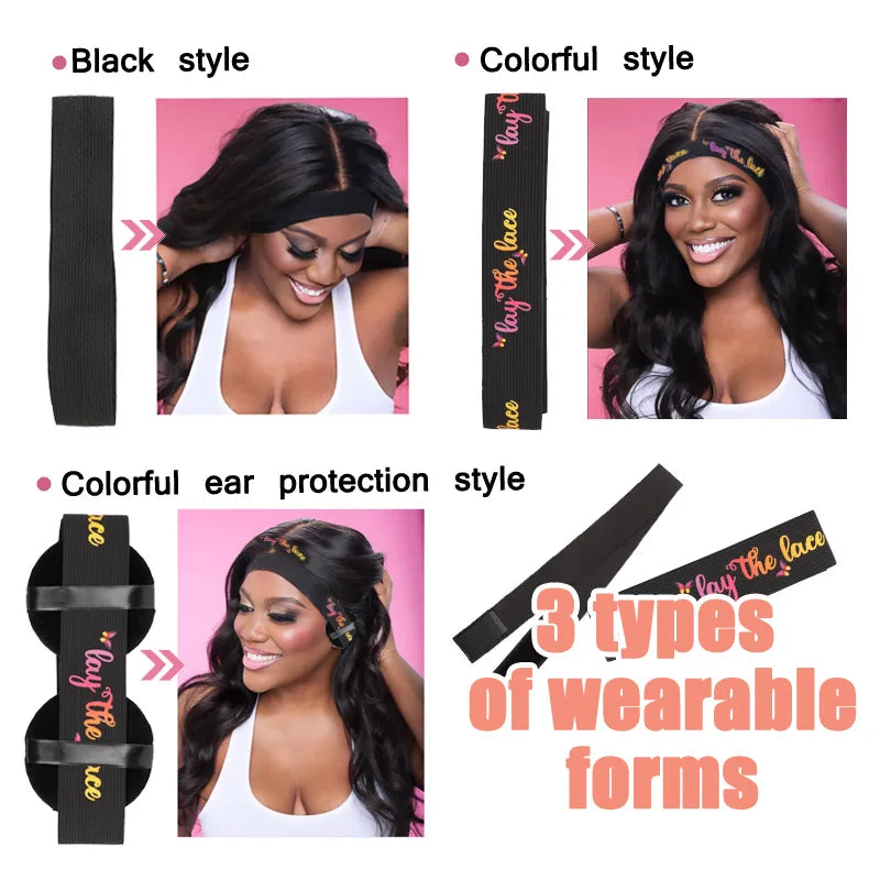 Elastic Band For Lace Frontal Melt 1-3Pcs Lace Melting Band For Lace Wigs Elastic Band For Melting Lace Wig Accessories Tools
