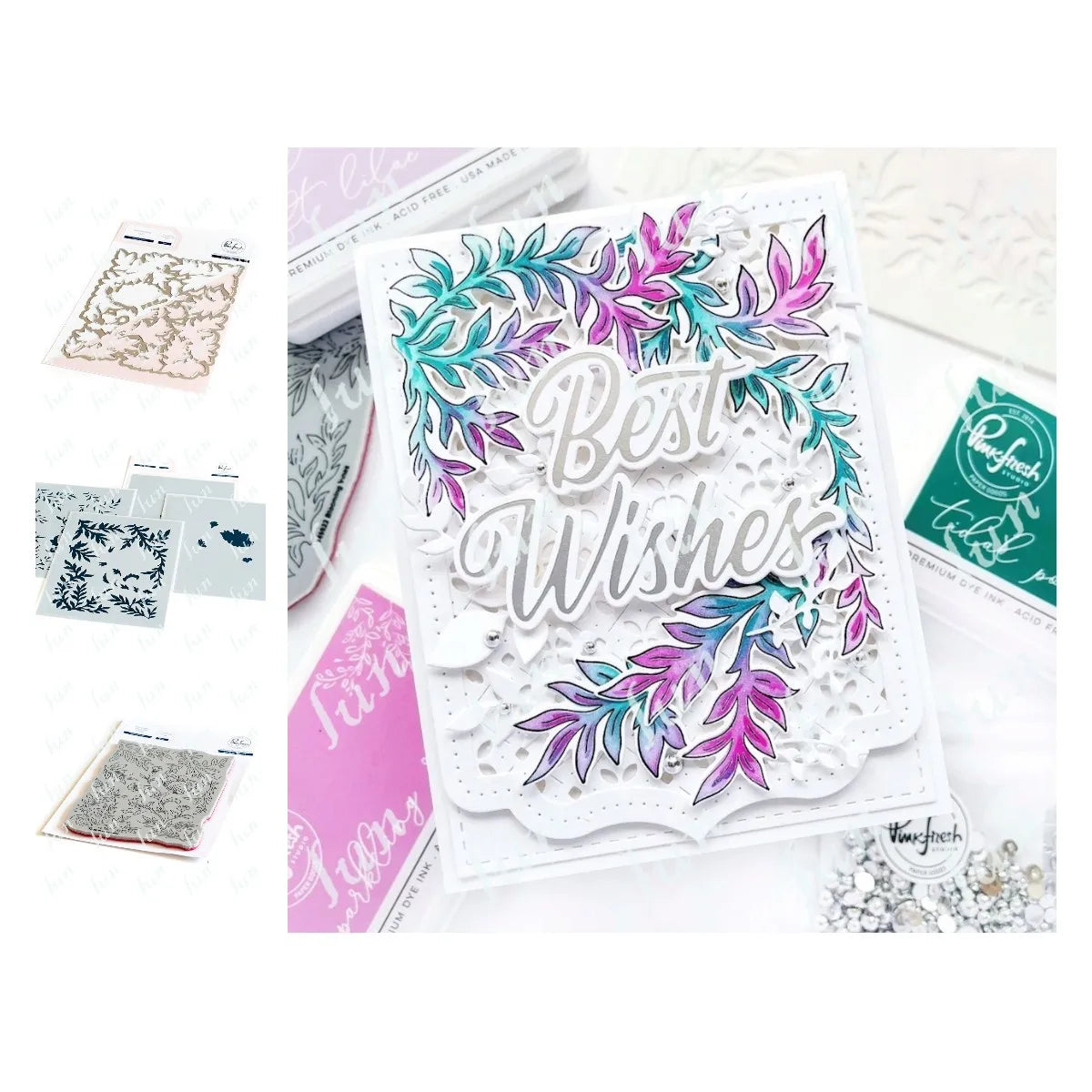 Diy Spring Botanicals Floral Print Chain Grid Coverplate Hot Foil Metal Dies stamps Butterflies Stencils Paper Card Drawing mold