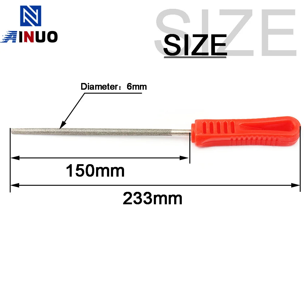 1pc/4Pcs 6inch Diamond Needle File Set for Jewelry Metal Wood Ceramic Glass Stone Craft Sharping Working Hand Carving Tool