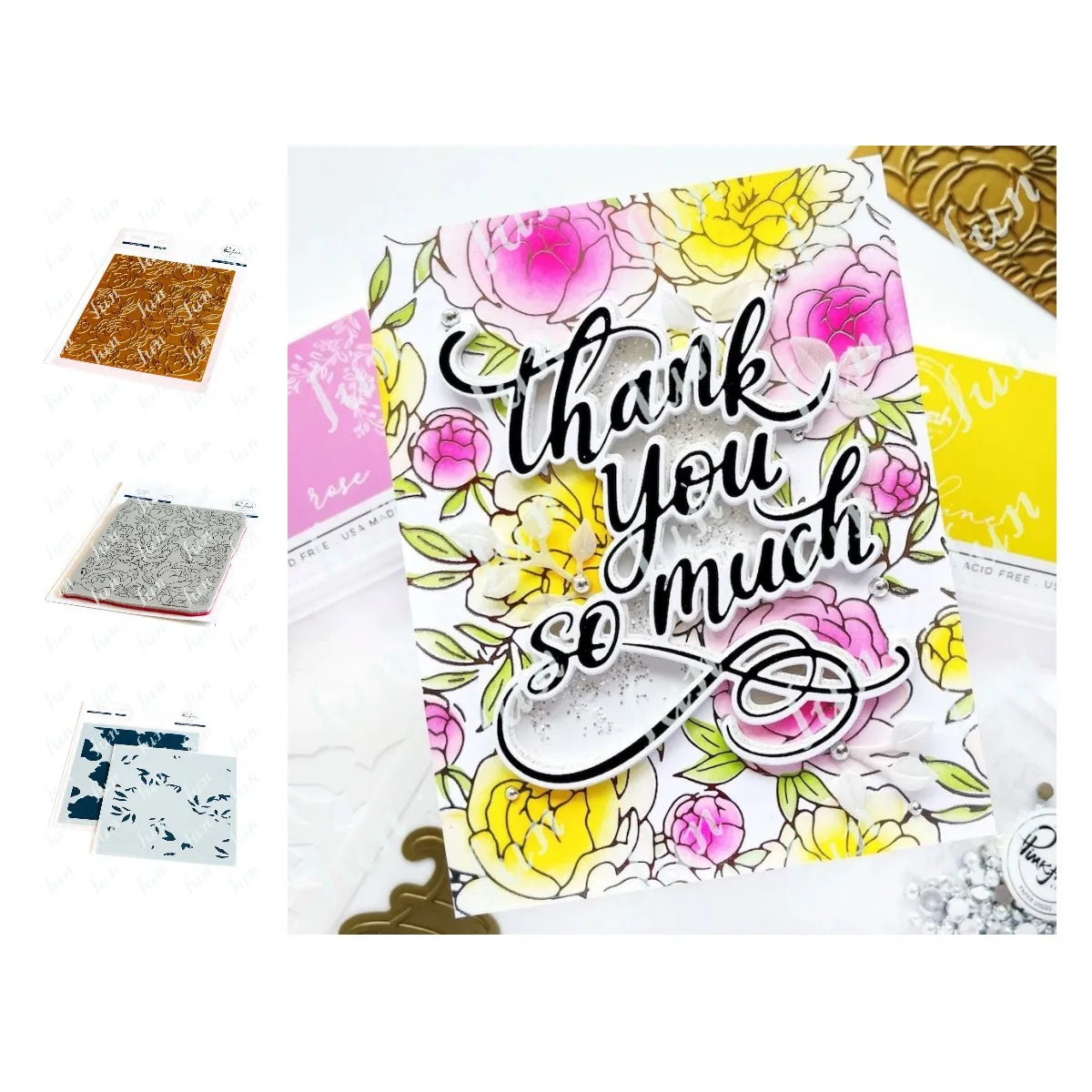 Diy Spring Botanicals Floral Print Chain Grid Coverplate Hot Foil Metal Dies stamps Butterflies Stencils Paper Card Drawing mold