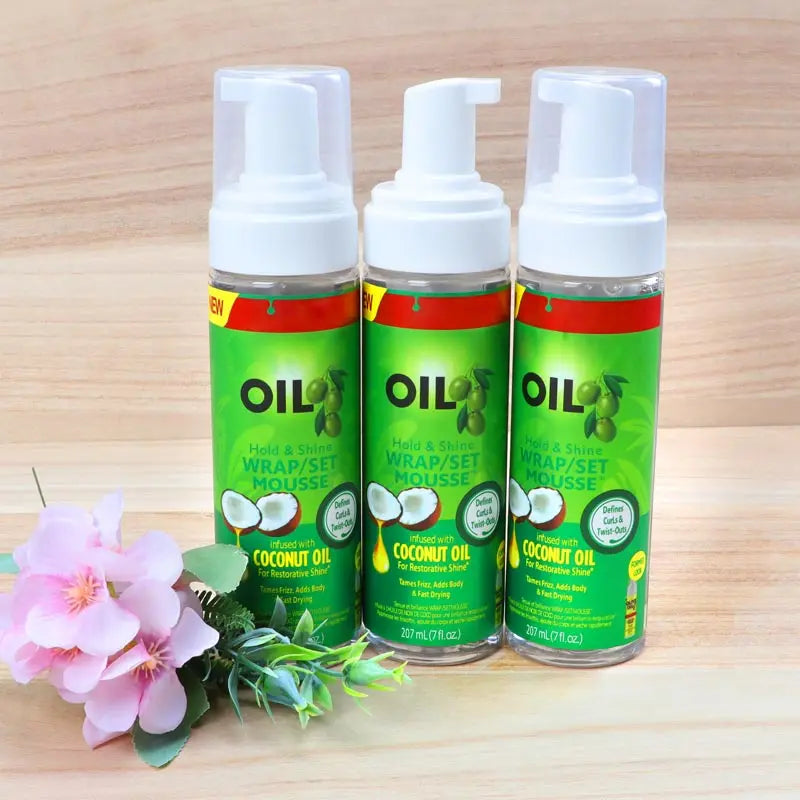 Volumizing Hair Mousse For Women And Men Thickening And Styling Anti-Frizz Foam Mousse Olive Oil Hair Mousse Soft And Shiny Hair