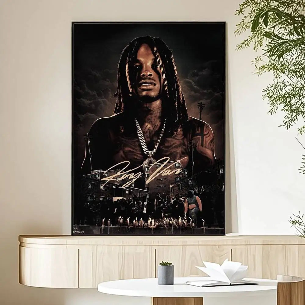 K-King Rapper Von Poster HD Art Sticky Wall Waterproof Home Living Room Bedroom Bar Aesthetic Decoration