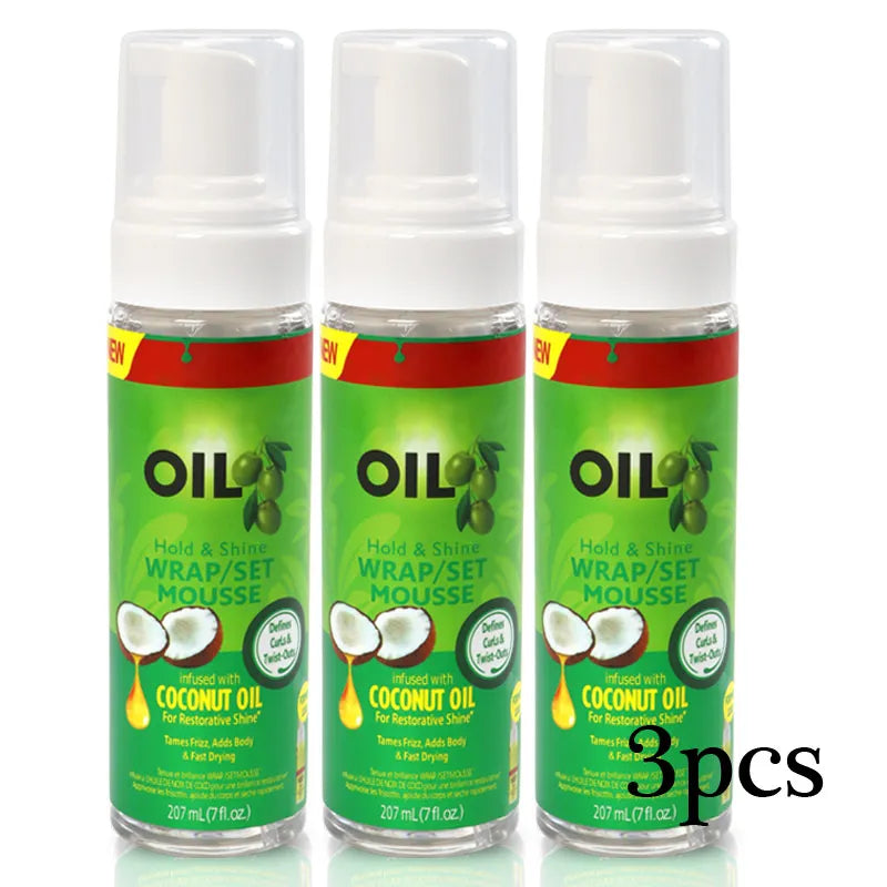 Volumizing Hair Mousse For Women And Men Thickening And Styling Anti-Frizz Foam Mousse Olive Oil Hair Mousse Soft And Shiny Hair